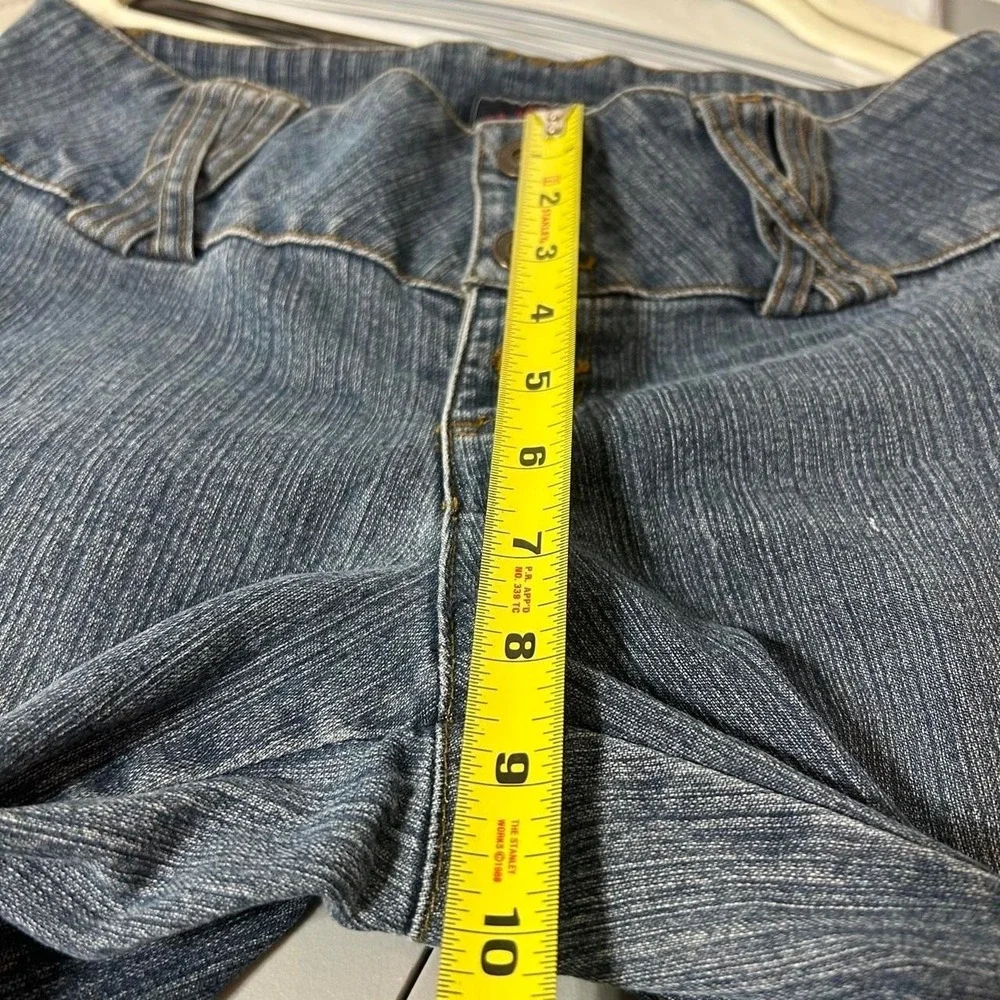 Y2K Polo Assn Mid Rise Flare Jeans Split Hem Womens 9/10